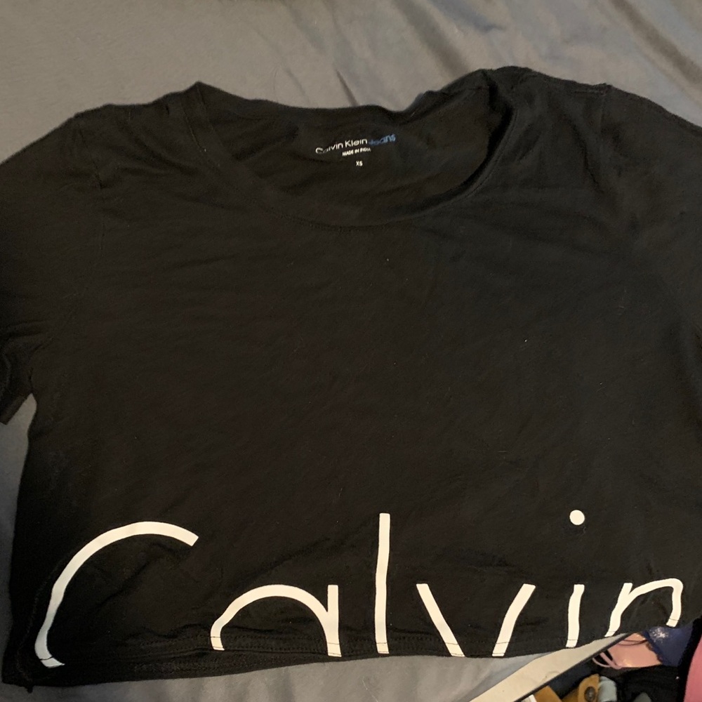 calvin klein crop top